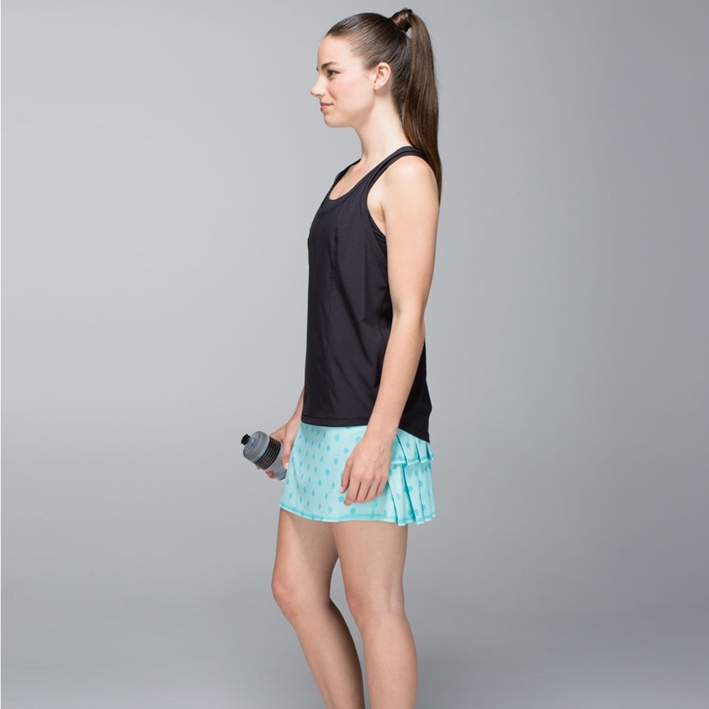 Lululemon Pace Setter Skirt Stripe Dot Angel Blue - Picture 3 of 11